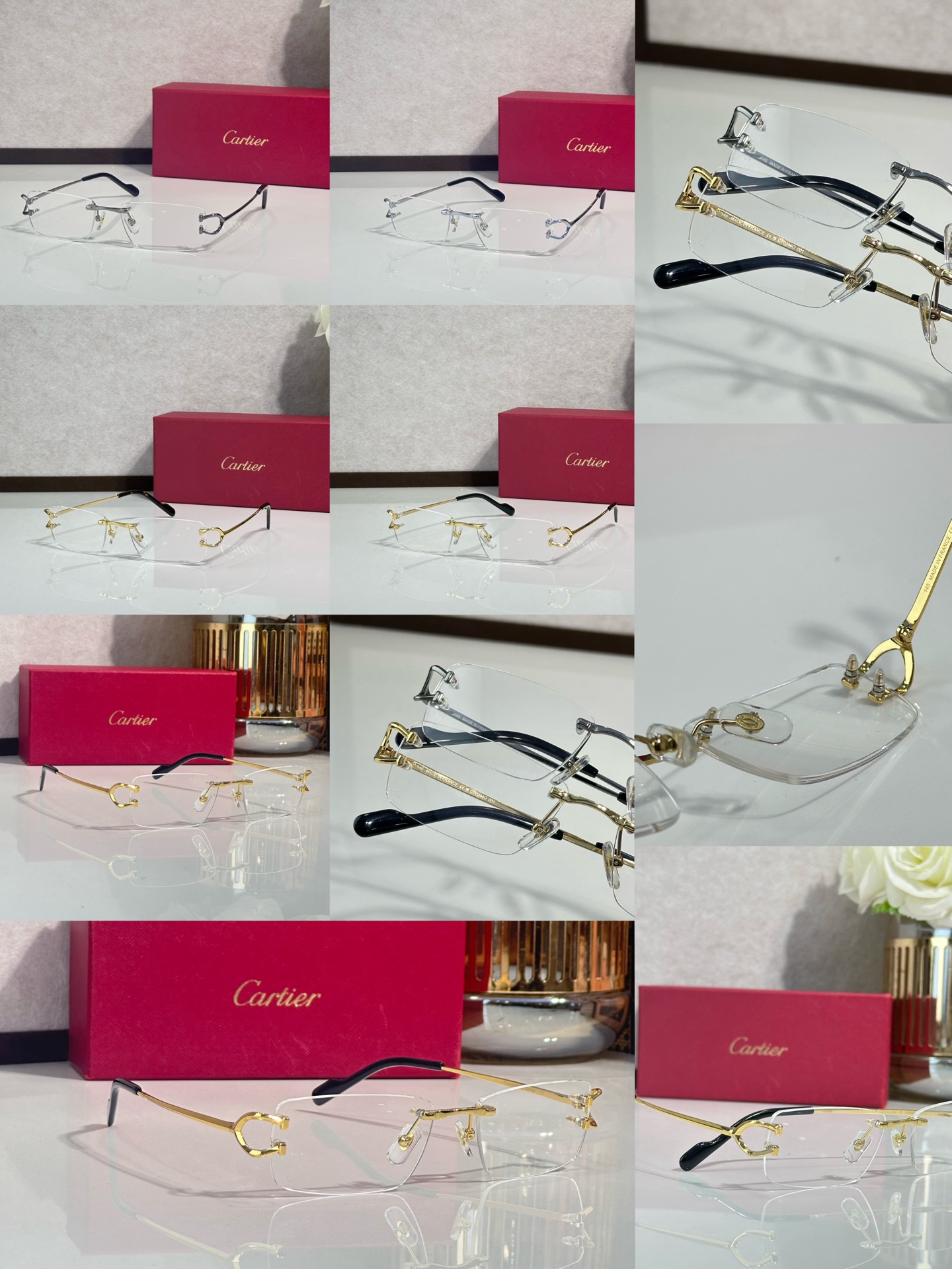 Cartier* Titanio puro Modelo:CT0344O TALLA:56口19-145