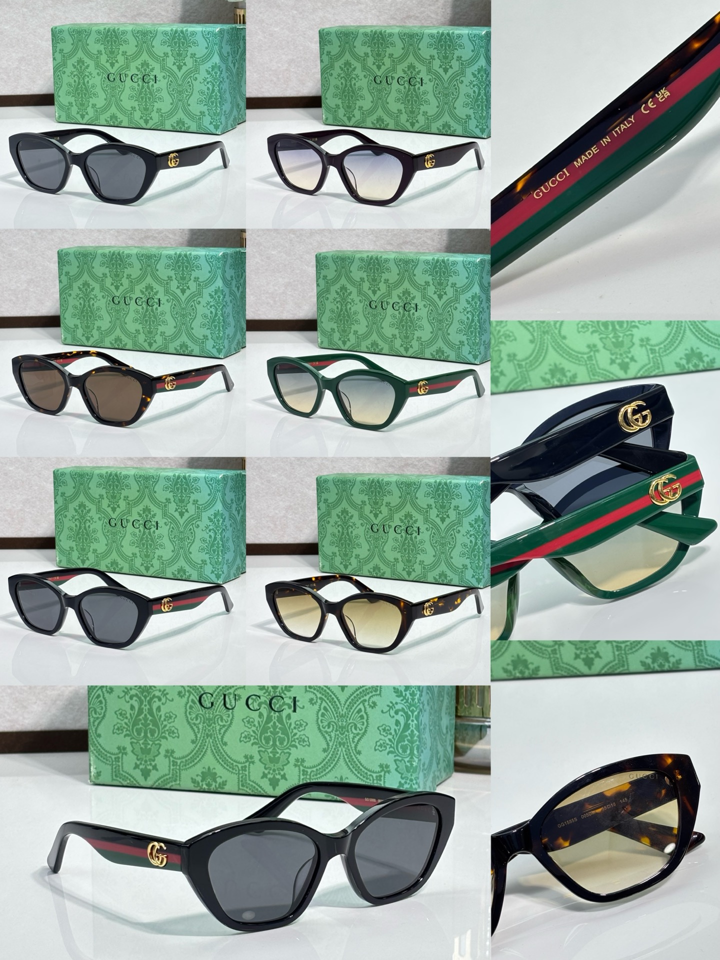 GUCC* MOD：GG1555S TALLA：55口18 145