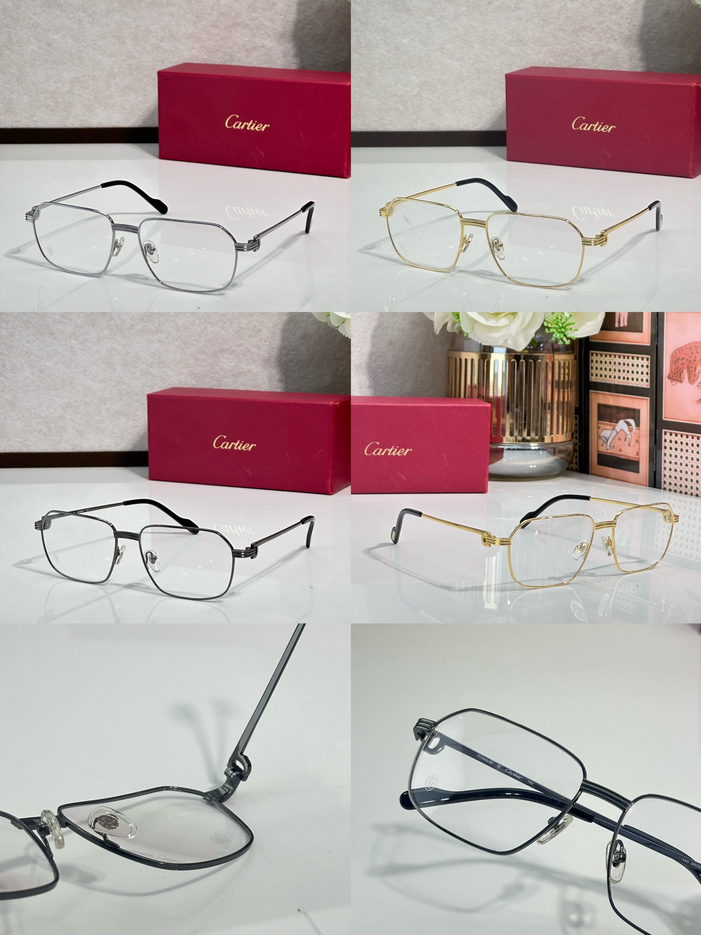 Cartie* 钛 MODEL：CT0445O SIZE:58口17-145