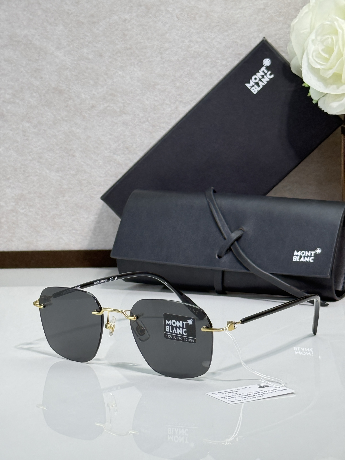 MONT BLAN* MODELO: MB0430O TALLA: 51口19-145 titanio 🉐175