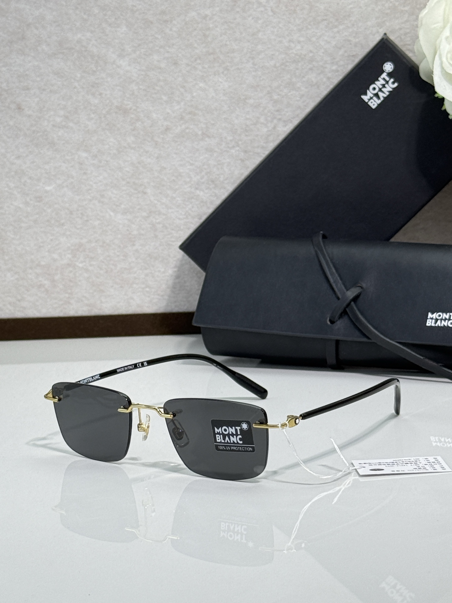 MONT BLAN* MODELO: MB0431O TALLA: 53口19-145 titanio 🉐175