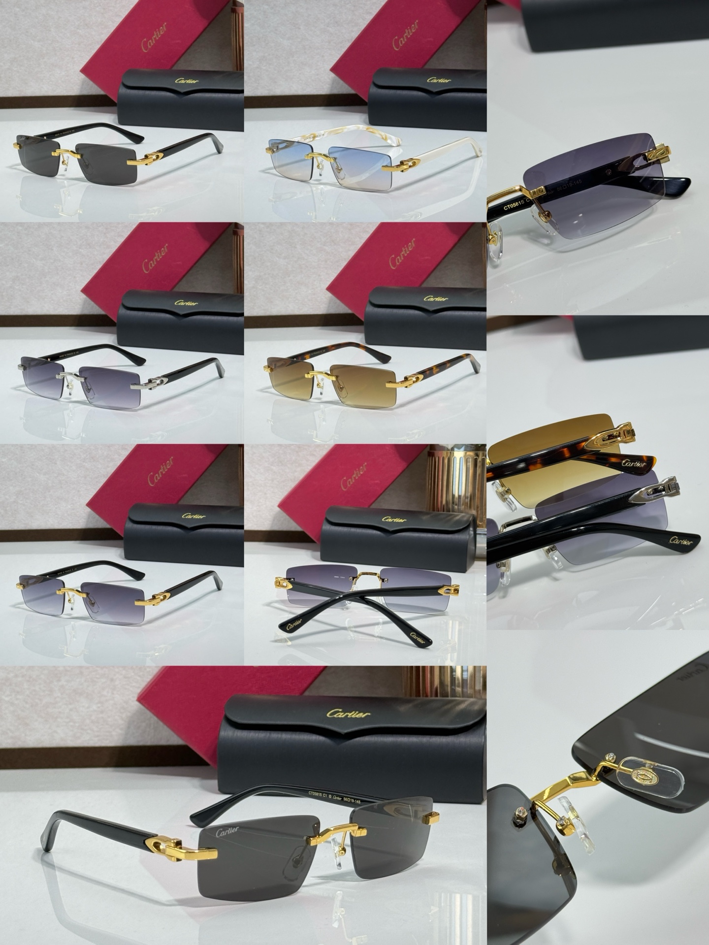 Cartie* MOD：CT0581S Talla：56口19 14