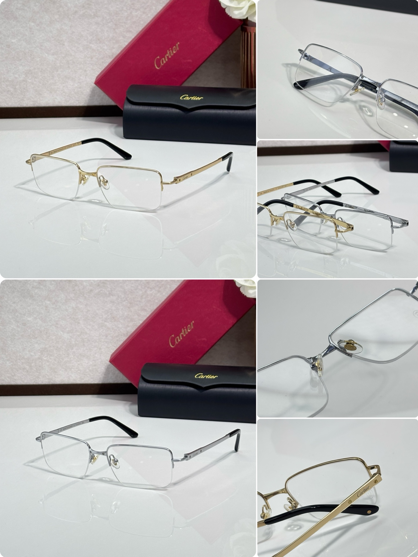 Cartie* titanio puro MODEL：CT0554O TALLA: 56口18-145