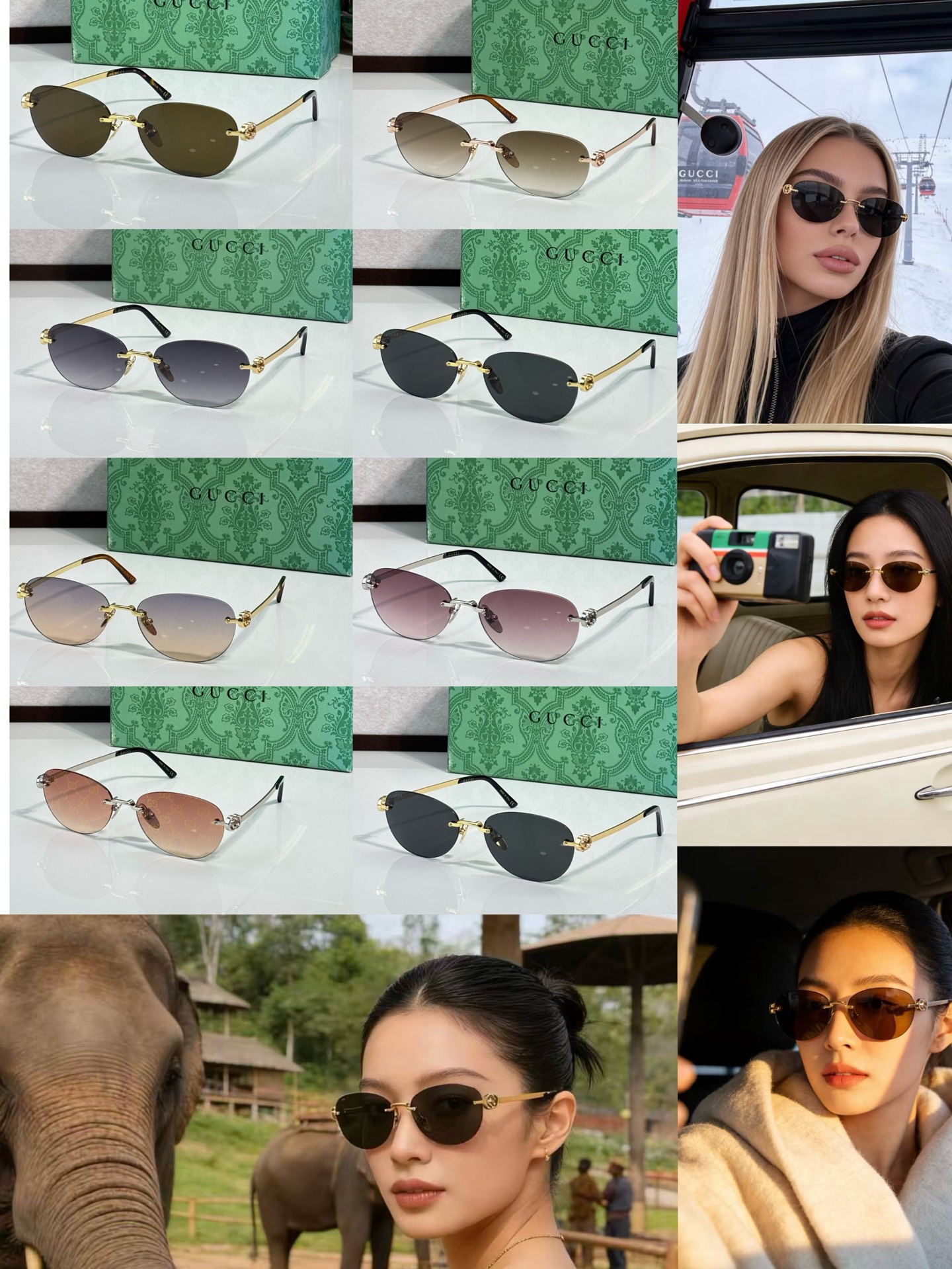 GUCC* MOD: GG2230SA Size: 59□17-145