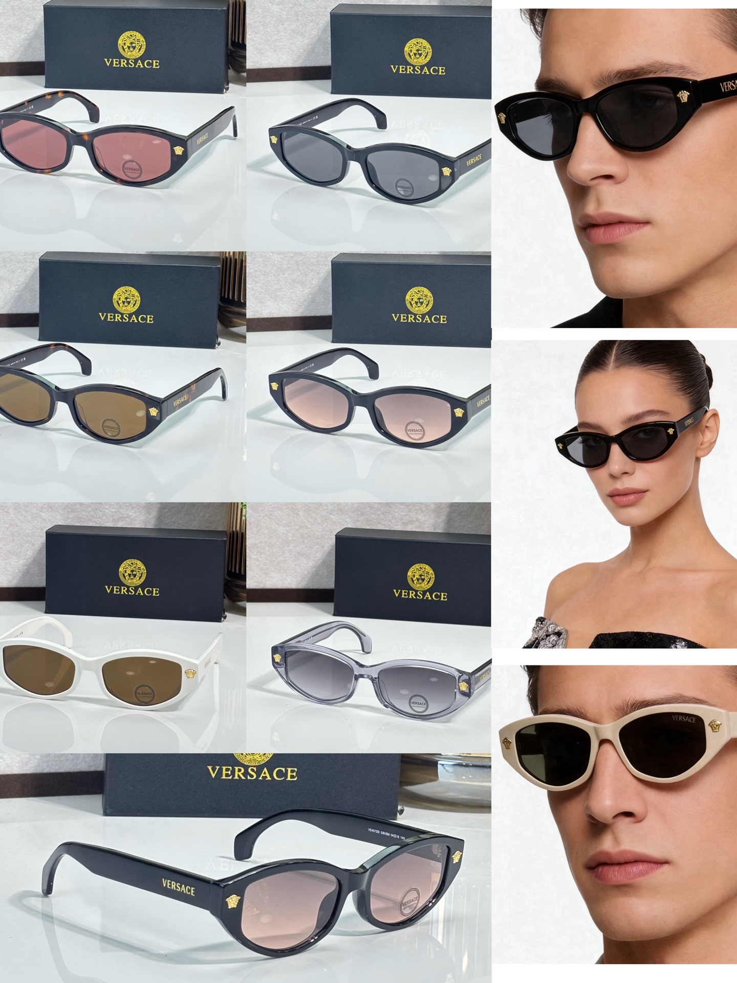 VERSACE* Mod: VE4512D Talla: 54口17-