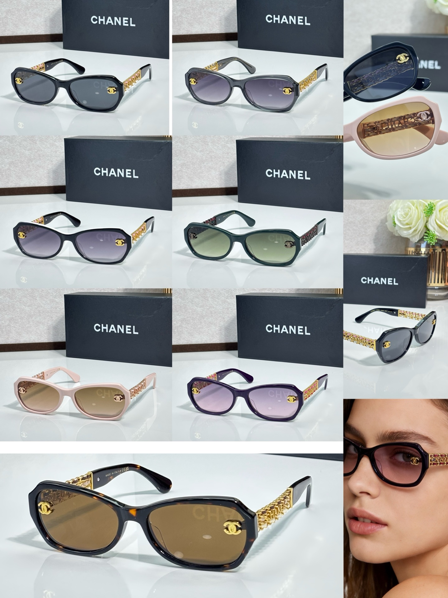 CHANEL* MODELO: CH1899Q TALLA: 59口17-145