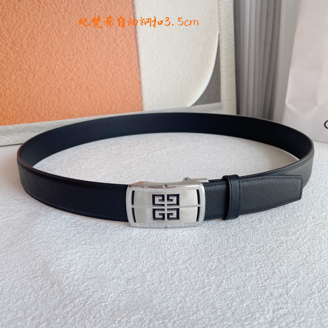 纪梵希手感细腻柔软搭配纯钢自动精品扣