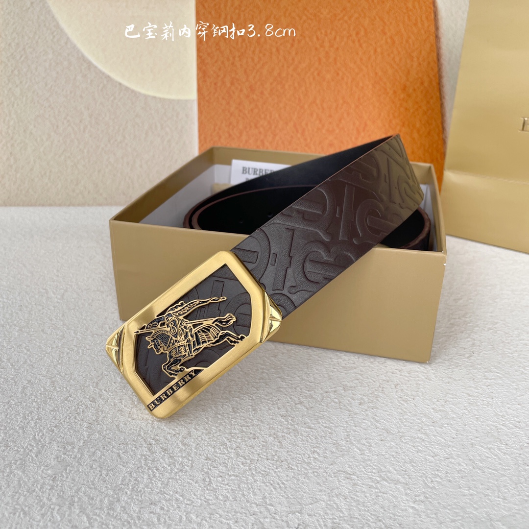巴宝莉经典原单品质双面压花纹搭配原单精品钢扣精工制作细节看图实物拍摄高端奢华宽度3.8cm