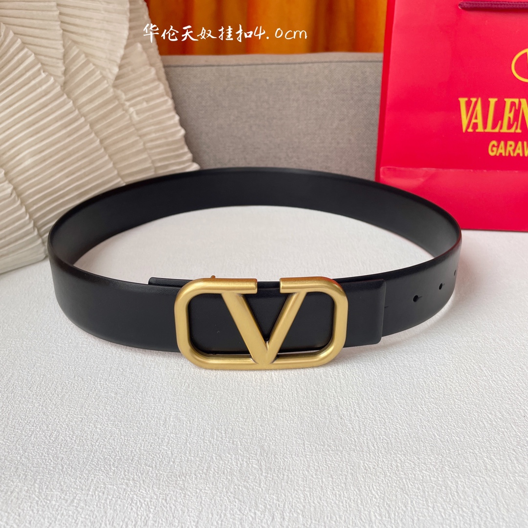 Fashionable 40mm Double-Colour Belt with Brass Buttons by Ms. Valentino - 图片 5