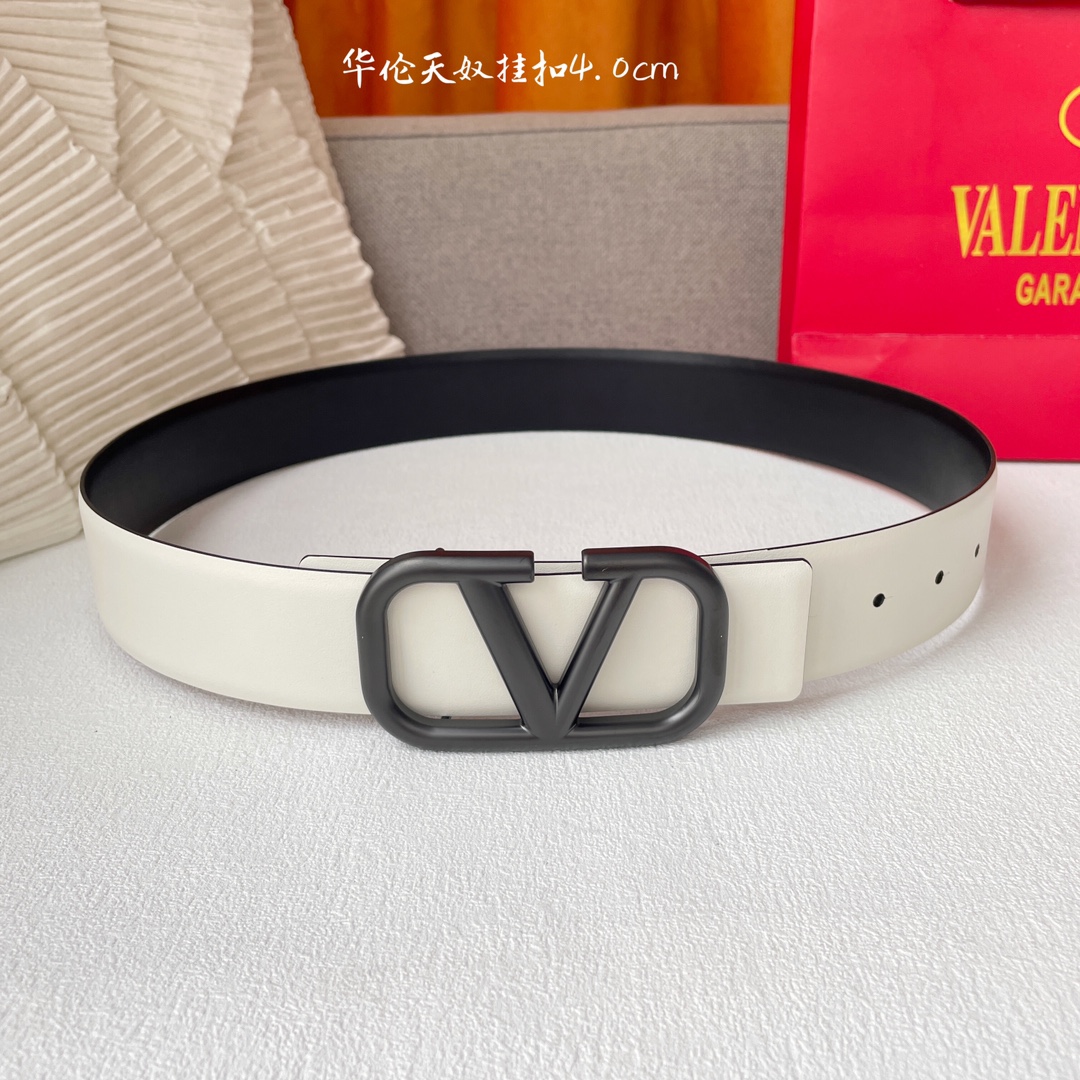 Valentino P336 Two-Faced Leather Belt: Same Quality, Double-Color, Double-Headed Cow Belts - 图片 5