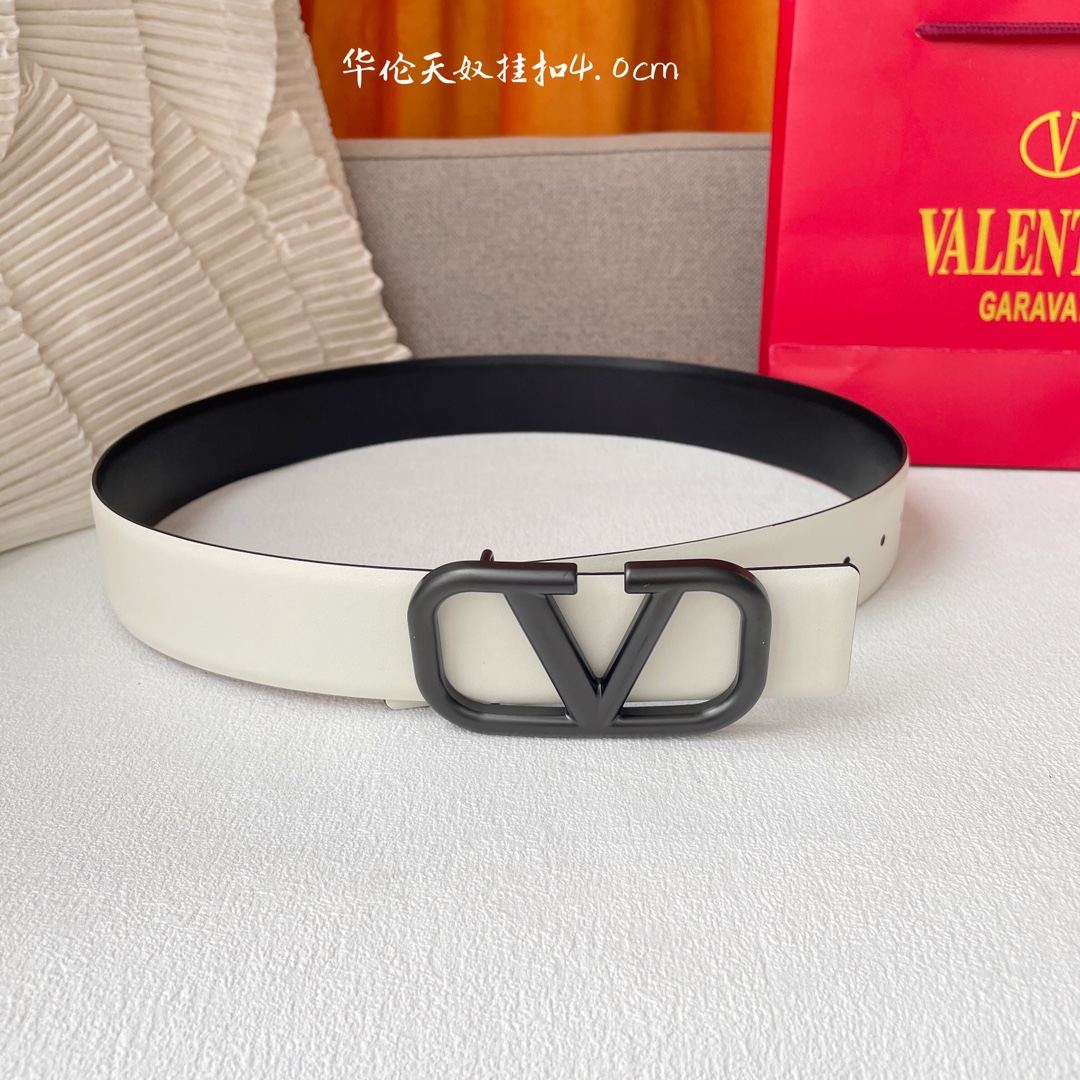 Valentino P336 Two-Faced Leather Belt: Same Quality, Double-Color, Double-Headed Cow Belts - 图片 3
