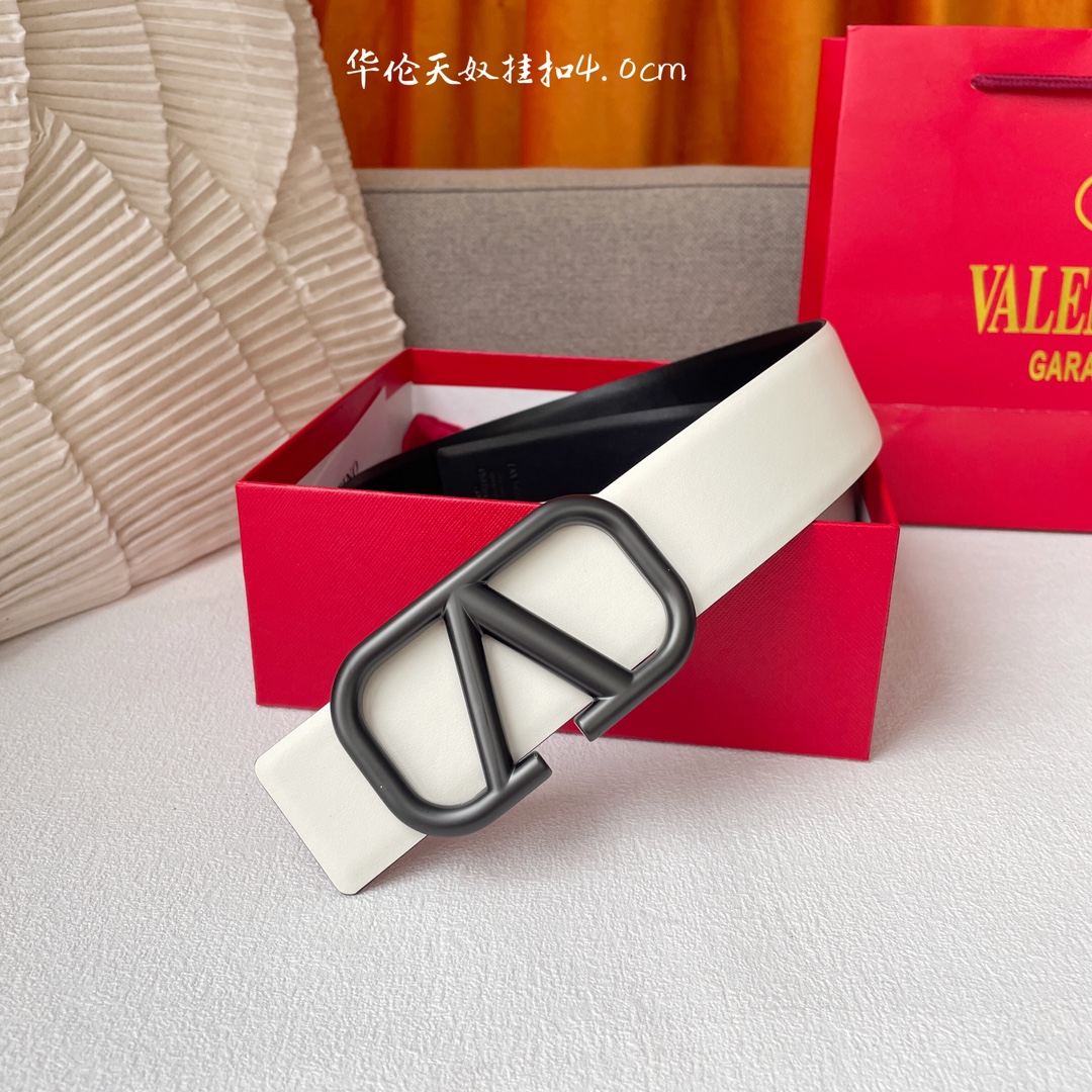 Valentino P336 Two-Faced Leather Belt: Same Quality, Double-Color, Double-Headed Cow Belts - 图片 2