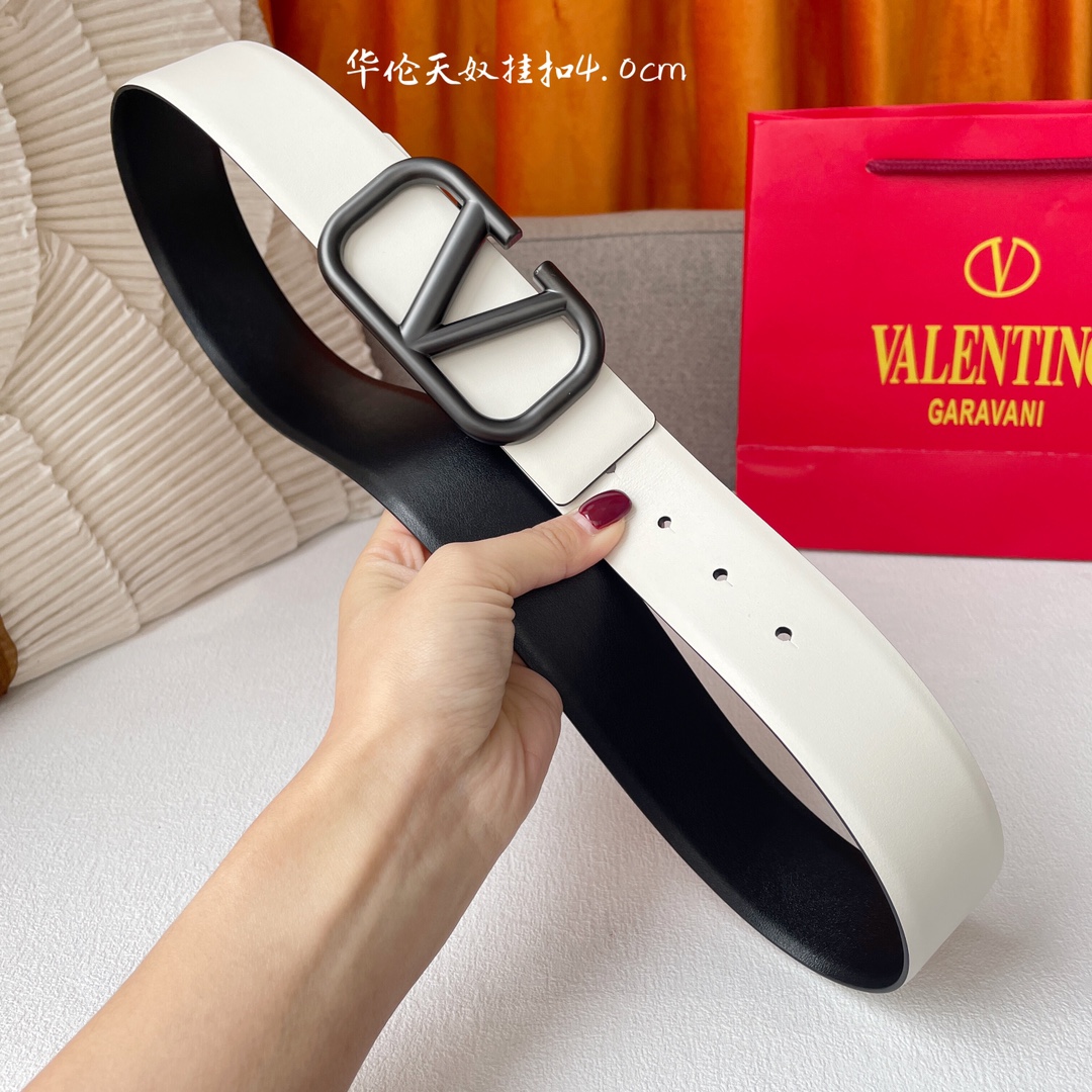 Valentino P336 Two-Faced Leather Belt: Same Quality, Double-Color, Double-Headed Cow Belts - 图片 6