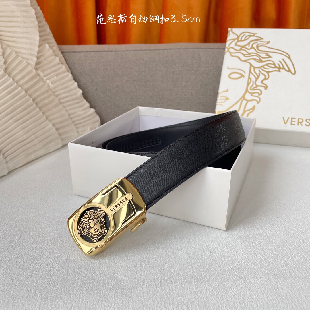 【范思哲】 Versace进口小牛皮手感细腻柔软