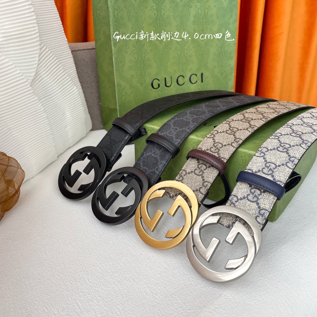 Gucci nuevo 4.0cm cuatro colores