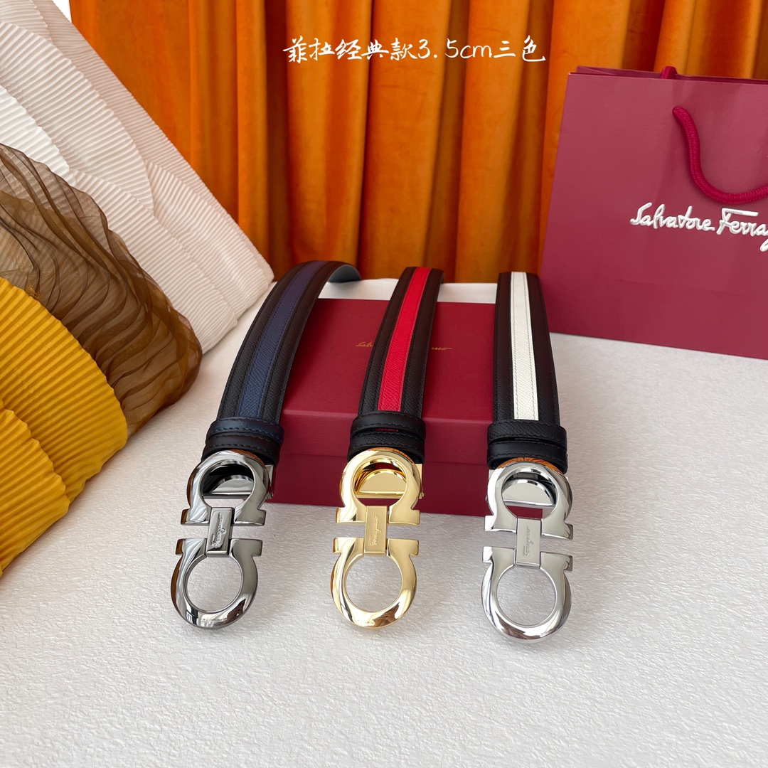 Clásico de Ferragamo 3.5cm tres colores