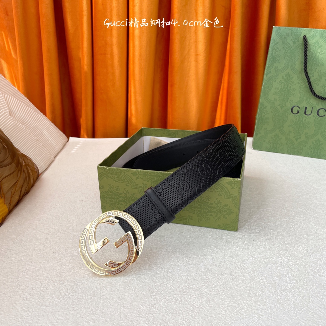 NO:140163,Original Gucci Classic imported original embossed surface with original leather base Premium steel buckle Width 4.0 cm Classic never out of style Trendy and elegant Fashionable and versatile, belt, gucci19860909原单  Gucci 经典款进口原厂压花面 搭配原版皮底 精品钢扣 宽4.0 Cm 经典永不过时款 潮流大方 时尚百搭,皮带,gucci,Belt