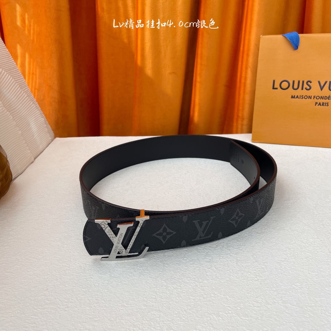 Louis Vuitton Lv ，印花皮搭配 平纹底， 精品挂扣，精工制作，细节看图， 摄，高端奢华，宽度4.0cm