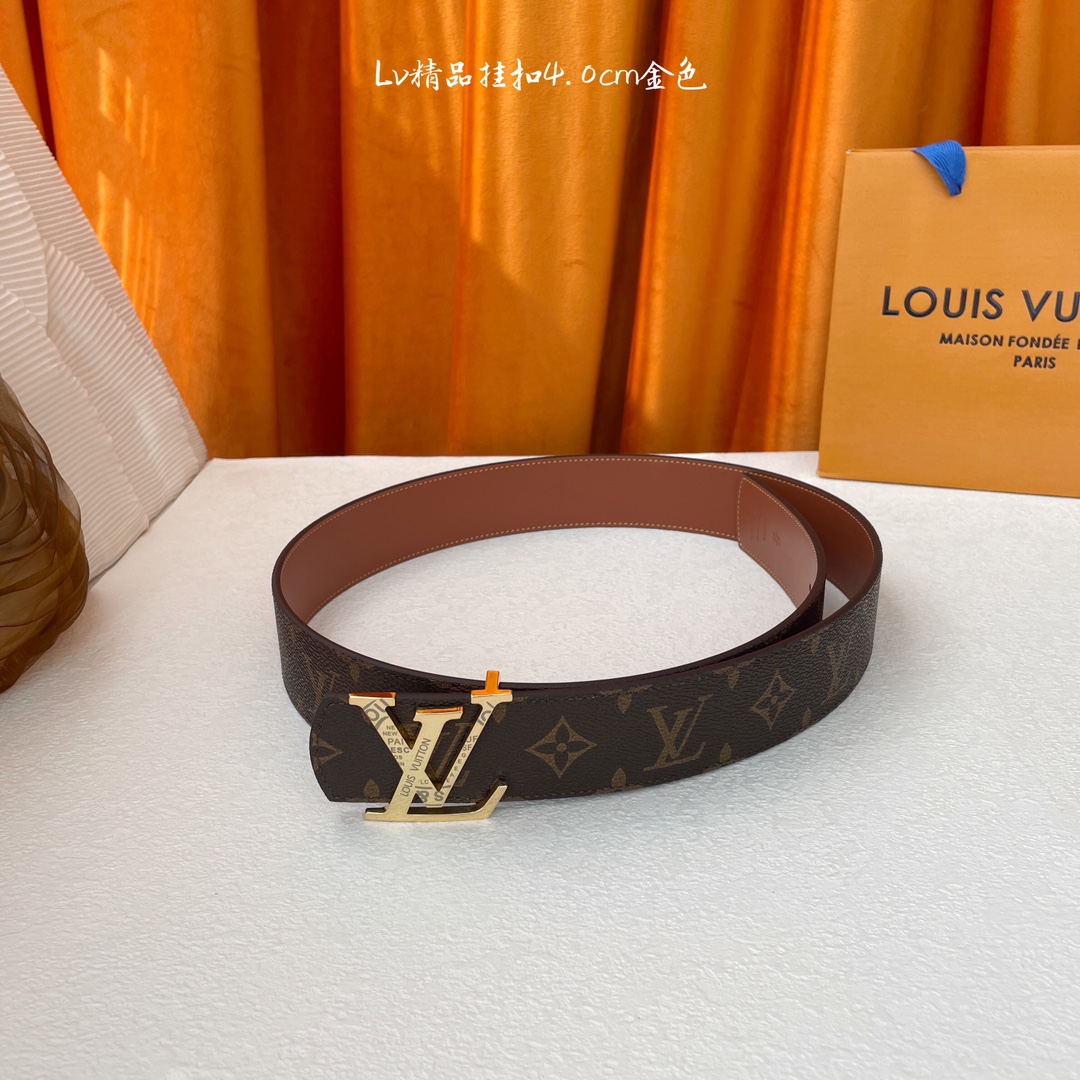 Louis Vuitton Lv ，印花皮搭配 平纹底， 精品挂扣，精工制作，细节看图， 摄，高端奢华，宽度4.0cm