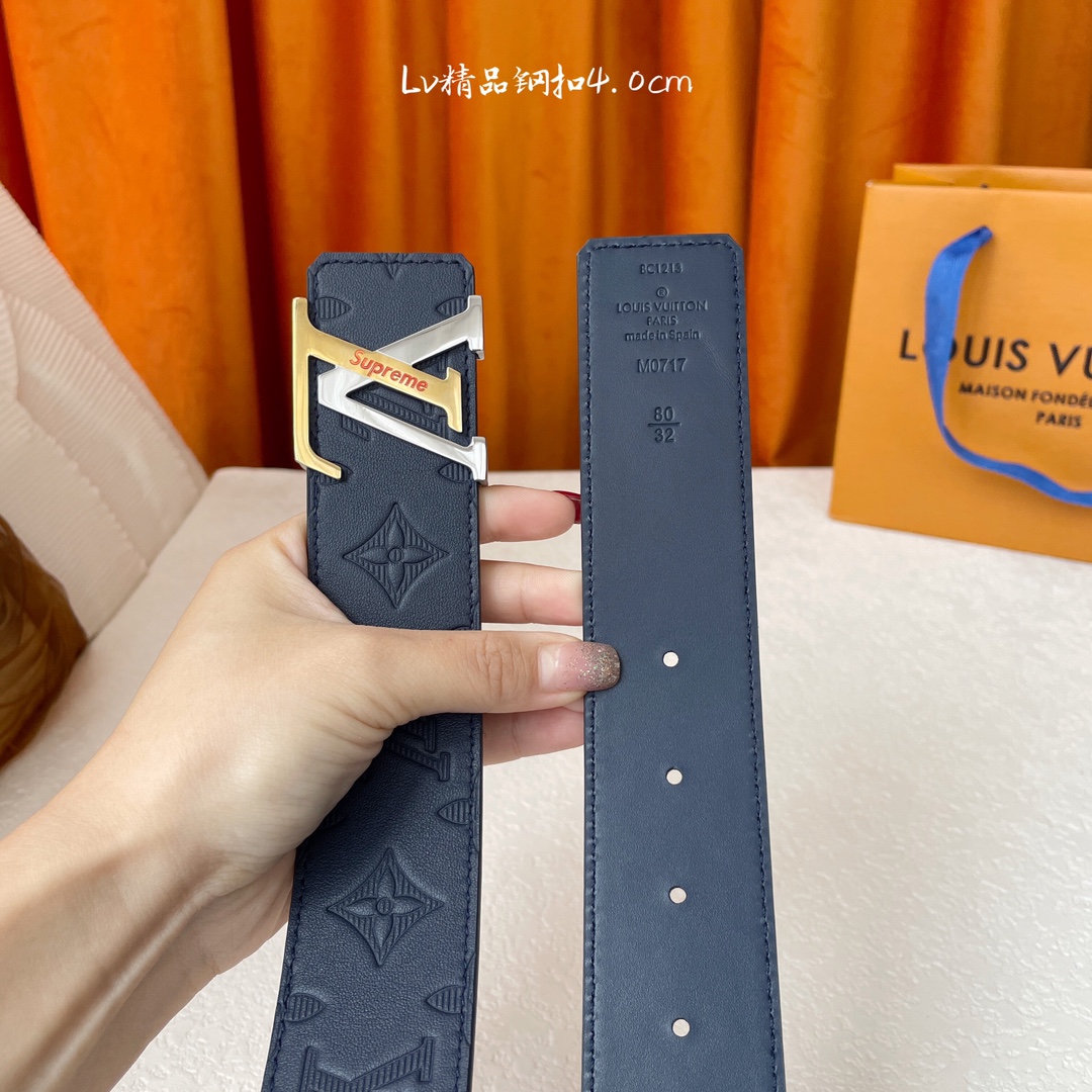 【LOUIS VUITTON驴牌】经典原单品质 经典压花面平纹皮底 搭配原单精品钢扣