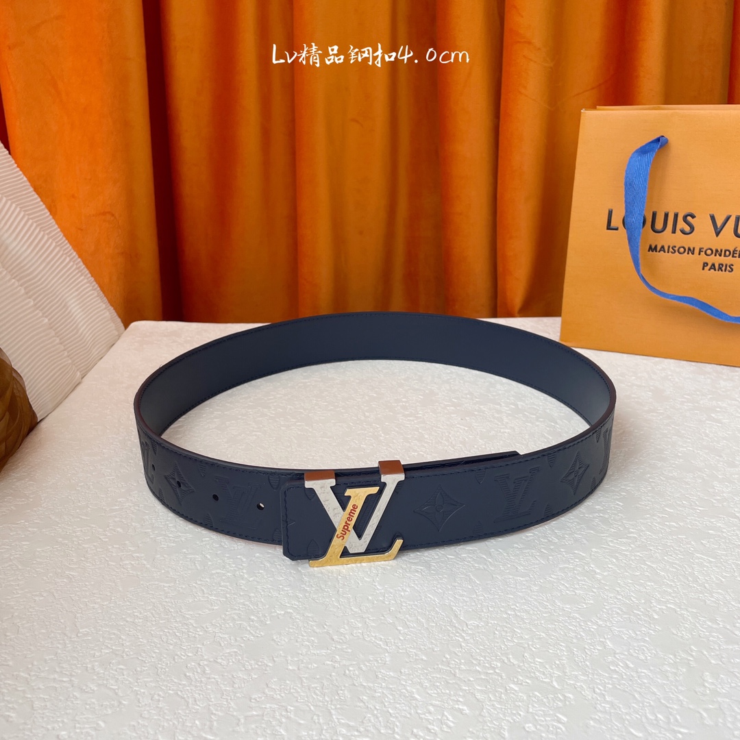 【LOUIS VUITTON驴牌】经典原单品质 经典压花面平纹皮底 搭配原单精品钢扣