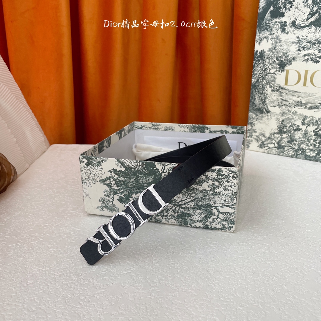 Dior新款腰带搭配富有光泽的金属Dior腰带扣提升格调突显腰部曲线