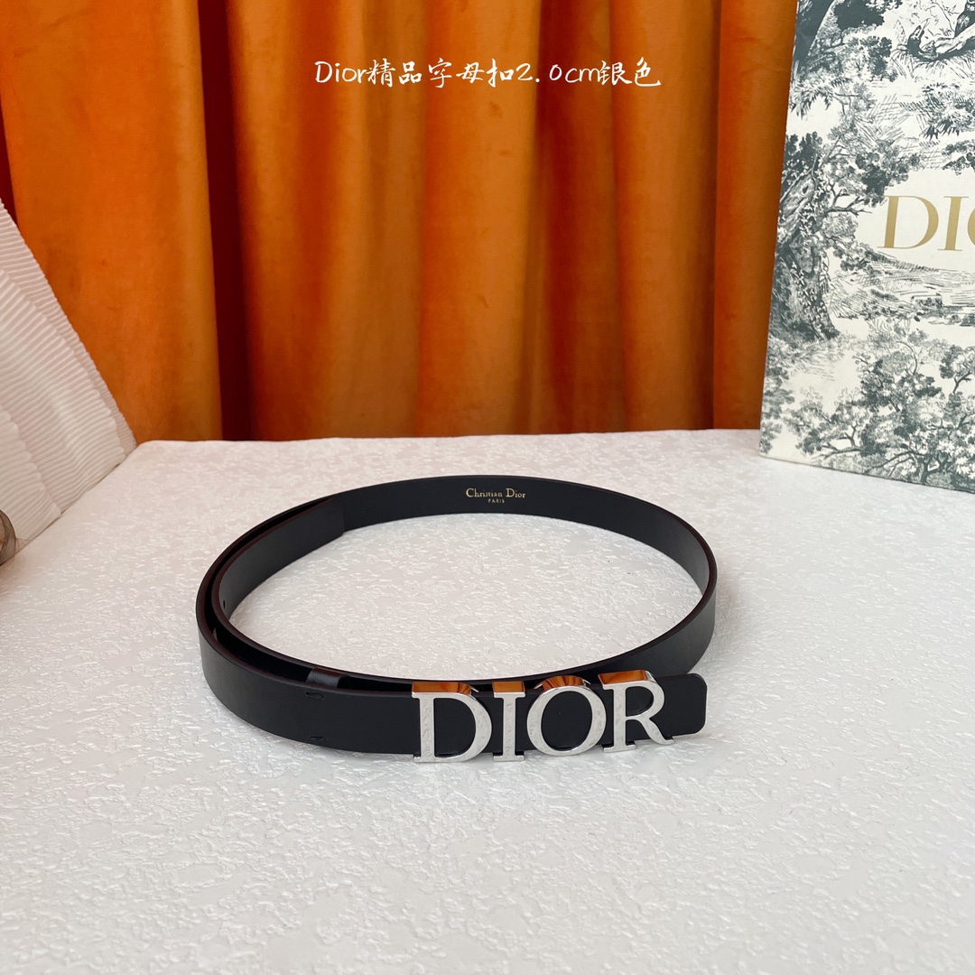 Dior新款腰带搭配富有光泽的金属Dior腰带扣提升格调突显腰部曲线