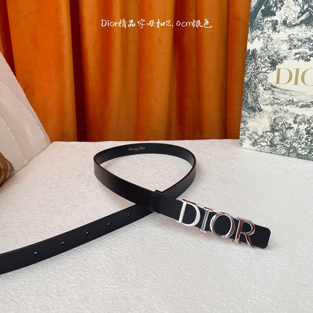 Dior新款腰带搭配富有光泽的金属Dior腰带扣提升格调突显腰部曲线