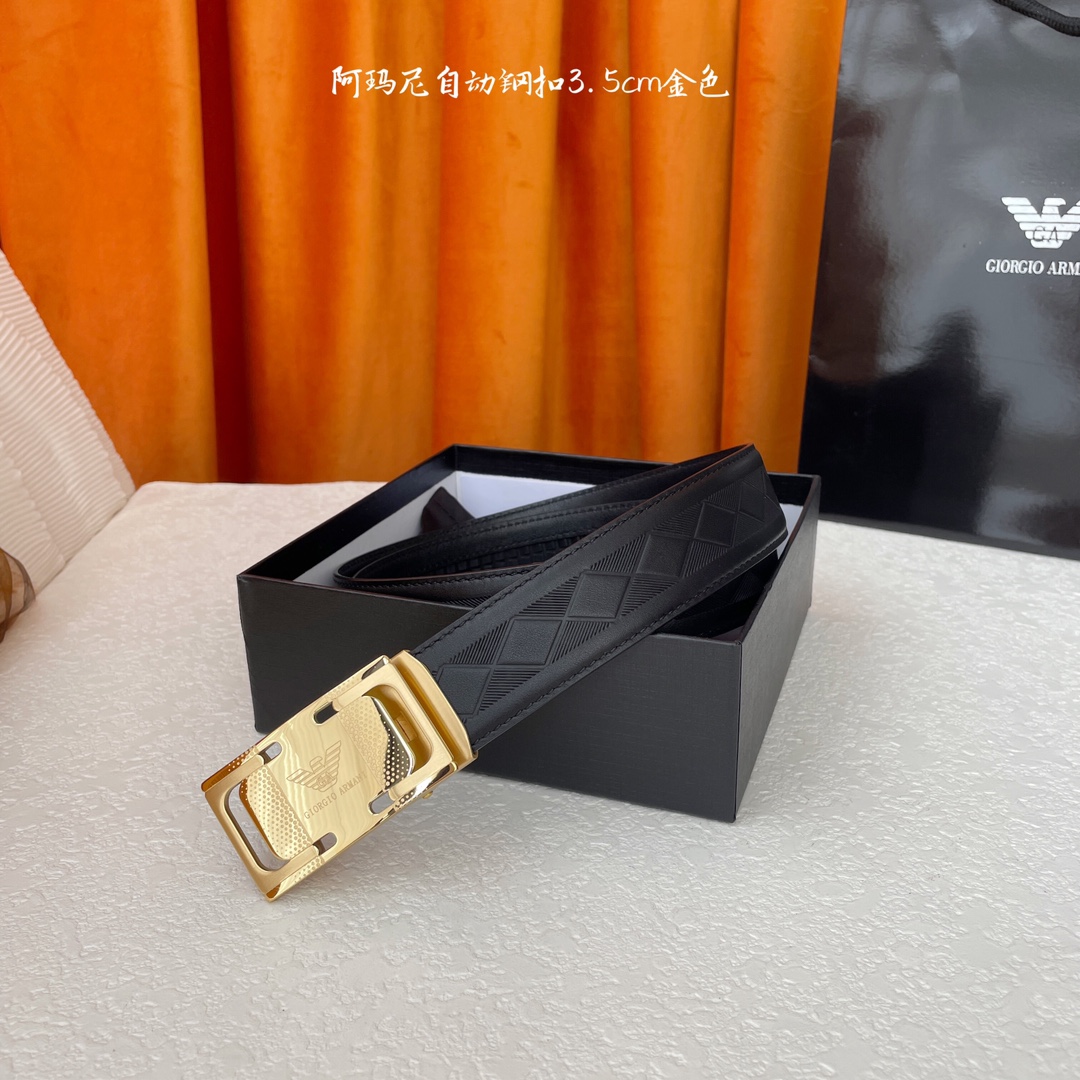ARMANI bälte automatisk 3 5cm