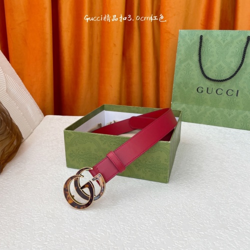 Gucci Belt: Classic Double G Buckle Leather Belt for Women, 3.0 cm Width