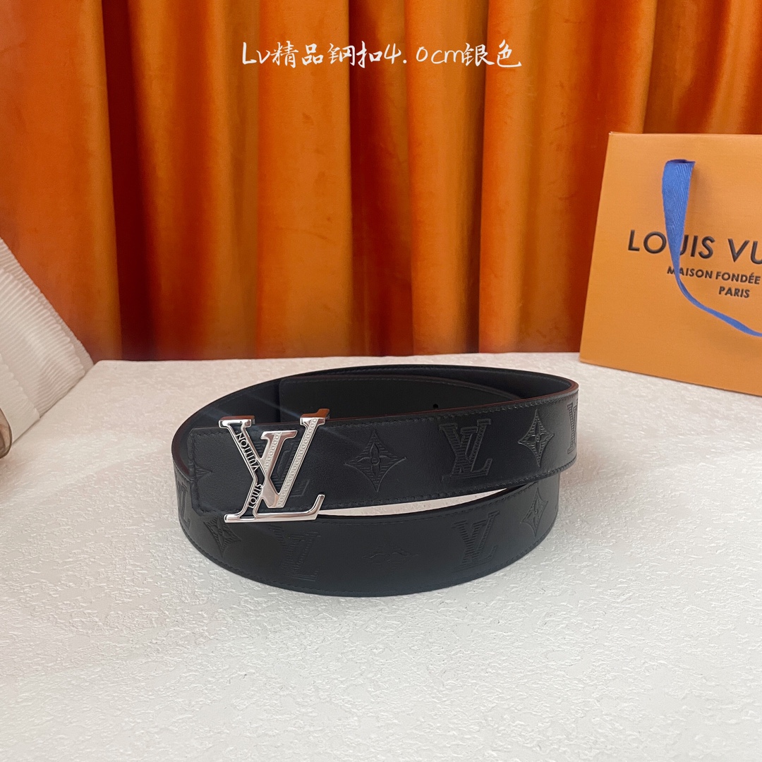  🆕Louis Vuitton㊣ 新款, 纯钢五金，原单精品小牛皮，搭配精品钢扣，宽4.0cm。