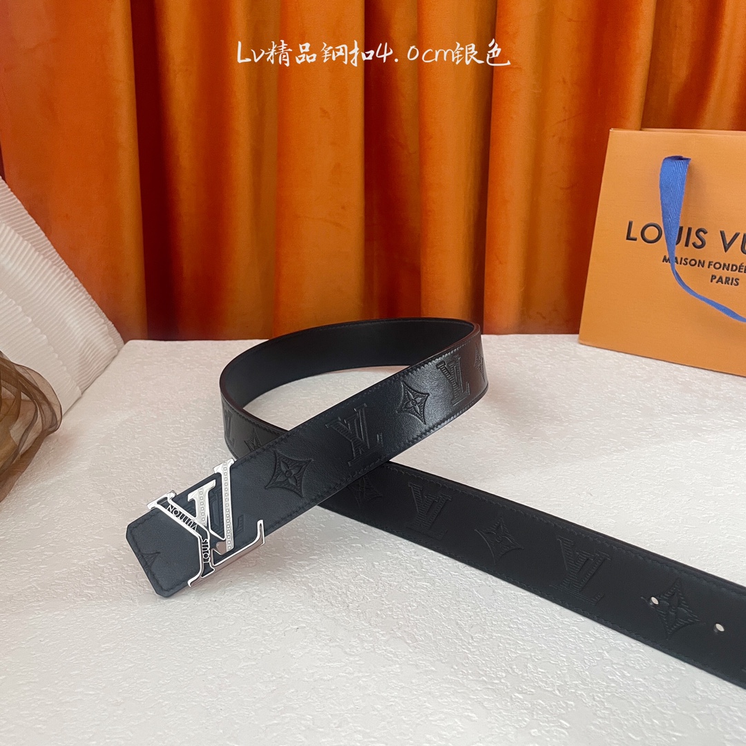  🆕Louis Vuitton㊣ 新款, 纯钢五金，原单精品小牛皮，搭配精品钢扣，宽4.0cm。