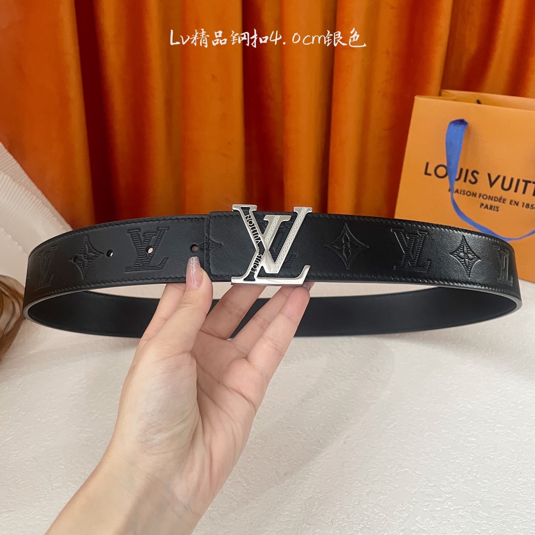  🆕Louis Vuitton㊣ 新款, 纯钢五金，原单精品小牛皮，搭配精品钢扣，宽4.0cm。