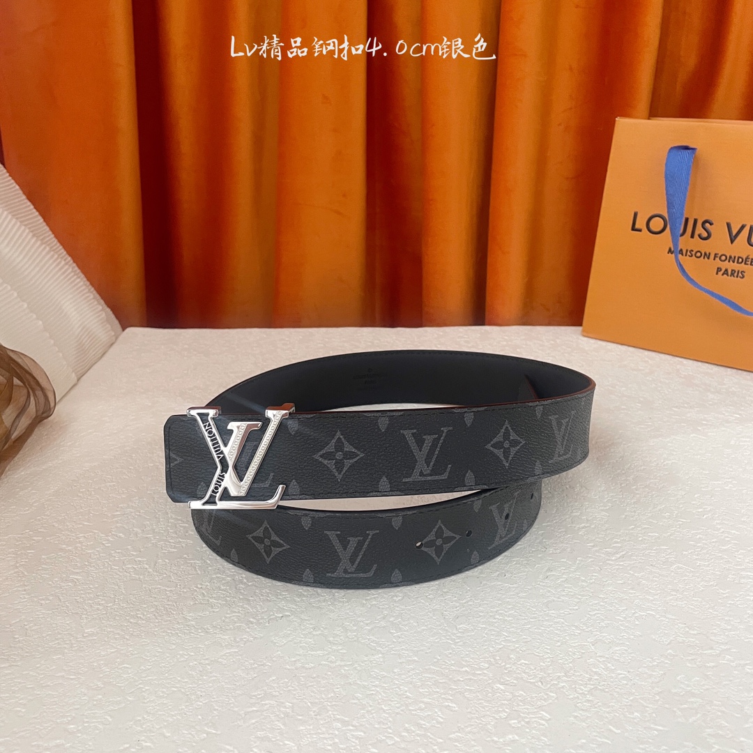  🆕Louis Vuitton㊣ 新款, 纯钢五金，原单精品小牛皮，搭配精品钢扣，宽4.0cm。