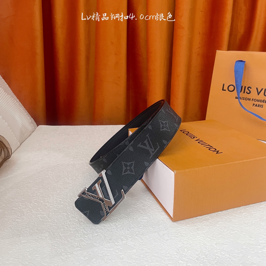  🆕Louis Vuitton㊣ 新款, 纯钢五金，原单精品小牛皮，搭配精品钢扣，宽4.0cm。