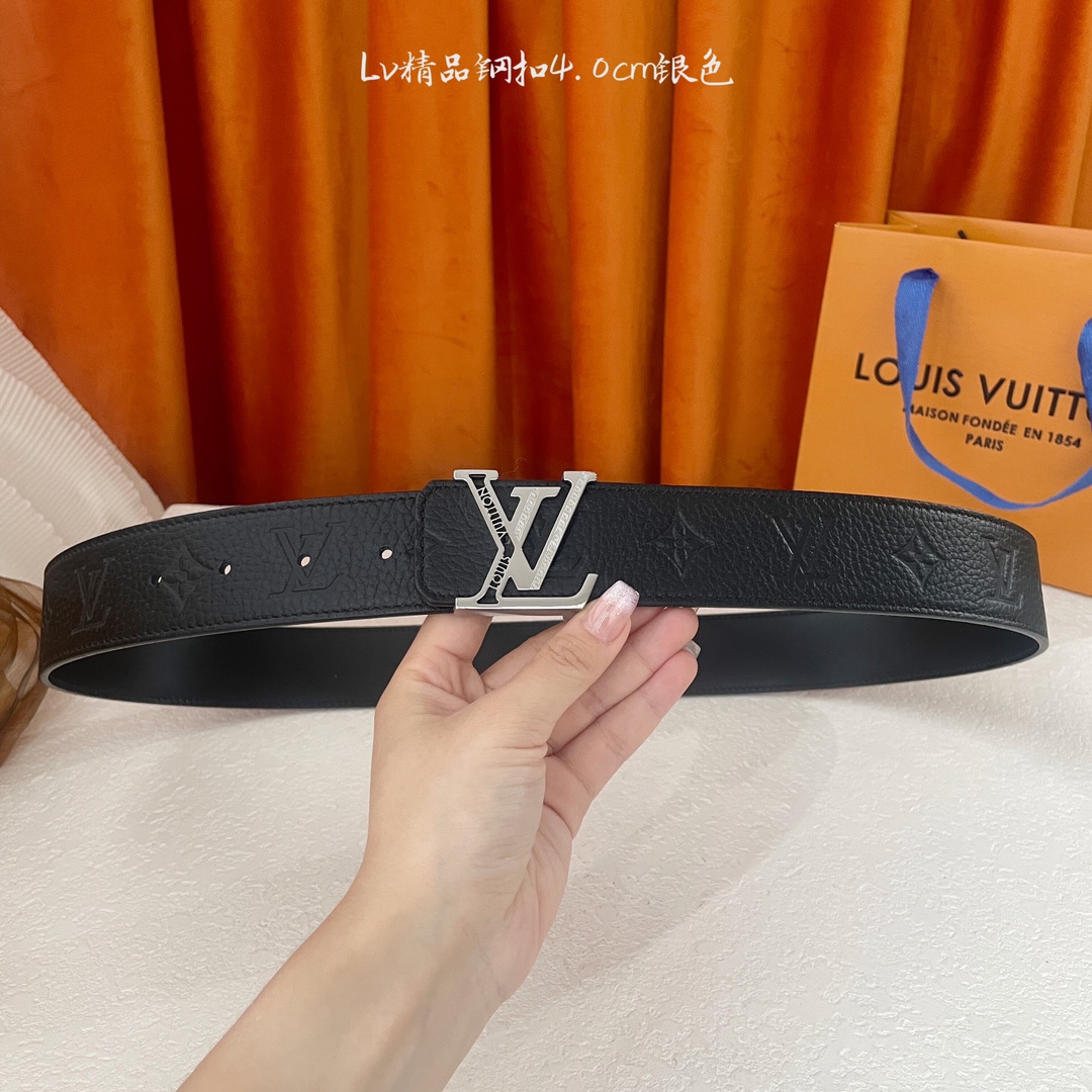  🆕Louis Vuitton㊣ 新款, 纯钢五金，原单精品小牛皮，搭配精品钢扣，宽4.0cm。