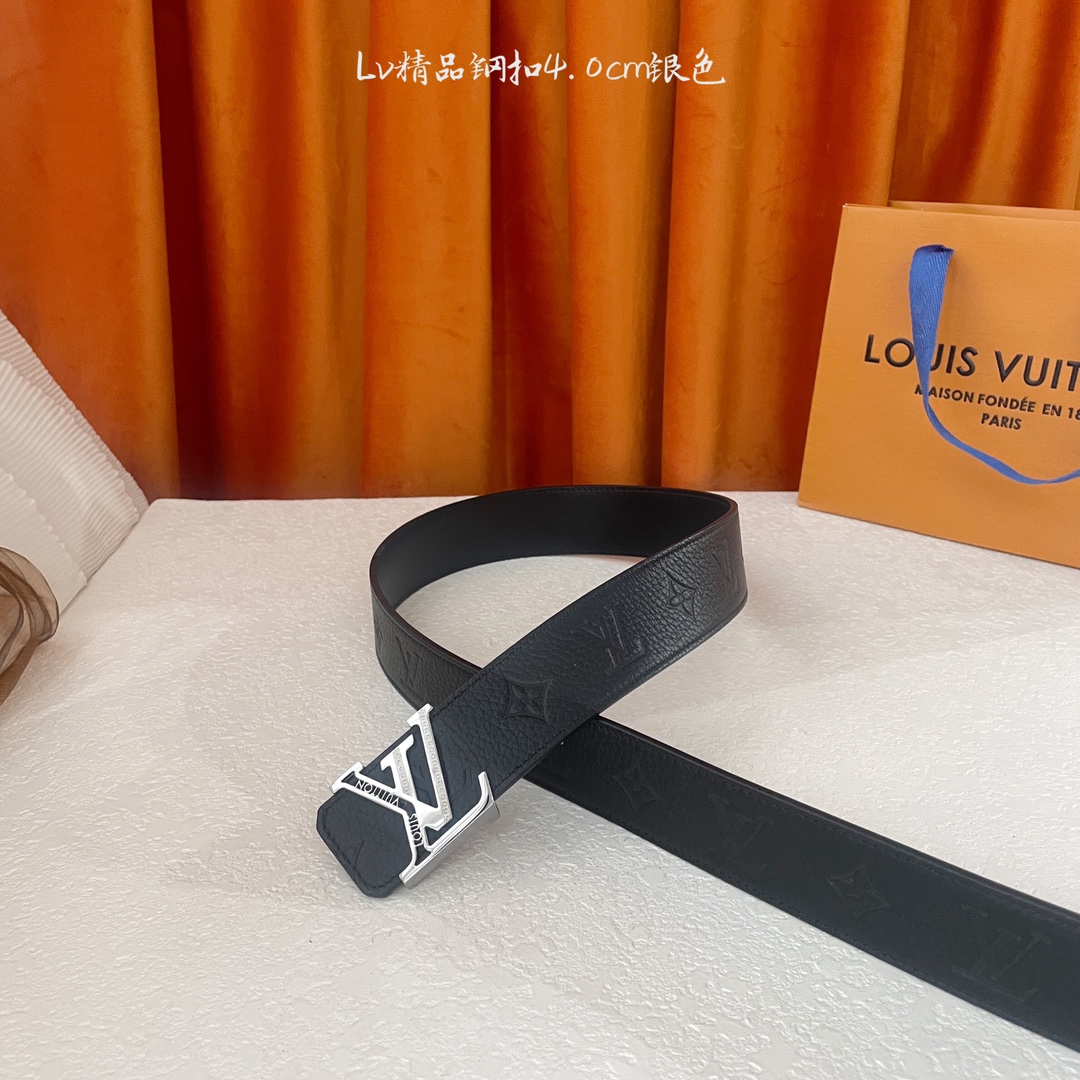  🆕Louis Vuitton㊣ 新款, 纯钢五金，原单精品小牛皮，搭配精品钢扣，宽4.0cm。