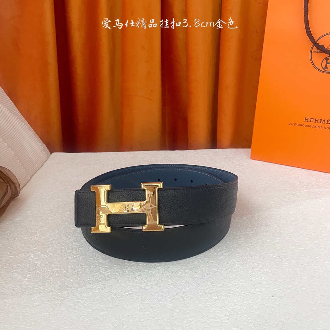  🆕Hermes㊣ 新款, 纯钢五金，原单精品小牛皮，搭配精品钢扣，宽3.0cm。