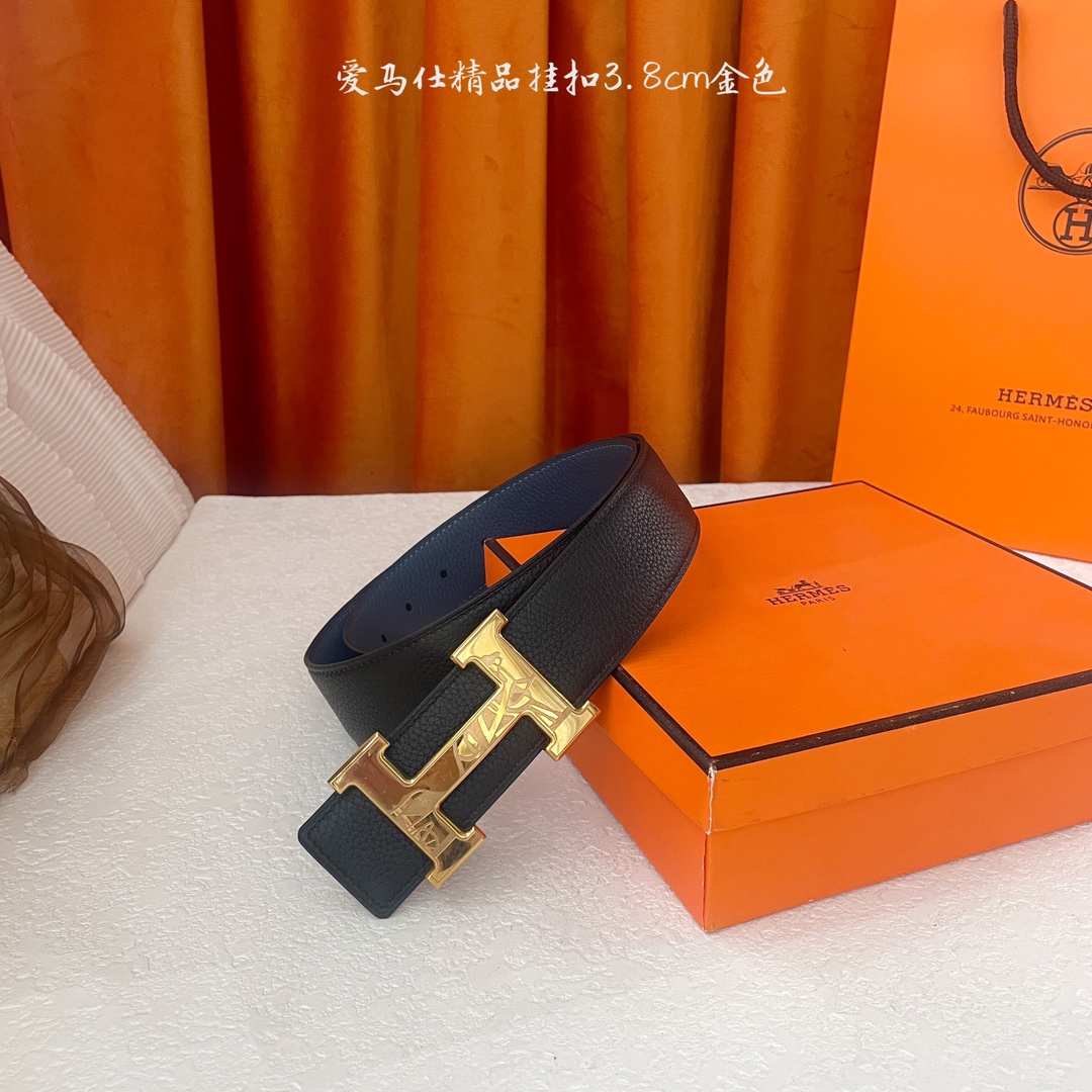  🆕Hermes㊣ 新款, 纯钢五金，原单精品小牛皮，搭配精品钢扣，宽3.0cm。