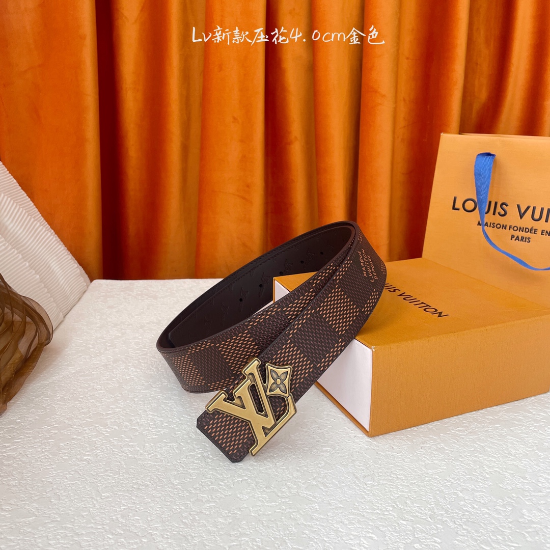 NO:336054,【LOUIS VUITTON】Classic original single quality, classic embossed surface with original embossed leather bottom, original single boutique buckle, fine workmanship, detailed viewing, real photography, high-end luxury, width 4.0cm, belt, louis vuitton19860909【LOUIS VUITTON】经典原单品质,经典压花面配原版压花皮底,原单精品挂扣,精工制作,细节看图,实物拍摄,高端奢华,宽度4.0cm,皮带,louis vuitton,Belt