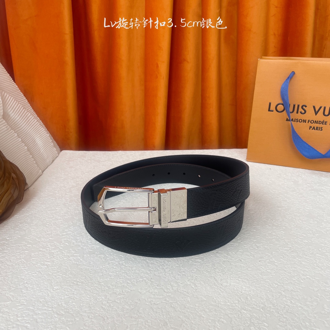 🅿️170【LOUIS VUITTON驴牌】：经典原单品质，经典压花面原版平纹底，搭配原单精品旋转针扣，精工制作，细节看图，实物拍摄，高端奢华，宽度3.5cm