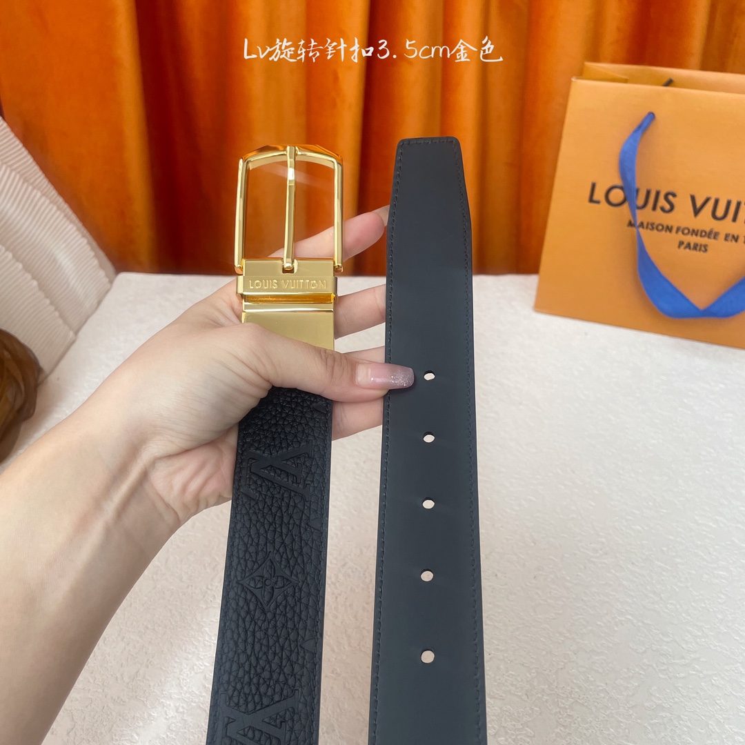 🅿️170【LOUIS VUITTON驴牌】：经典原单品质，经典压花面原版平纹底，搭配原单精品旋转针扣，精工制作，细节看图，实物拍摄，高端奢华，宽度3.5cm