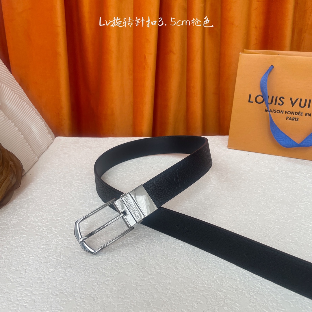 🅿️170【LOUIS VUITTON驴牌】：经典原单品质，经典压花面原版平纹底，搭配原单精品旋转针扣，精工制作，细节看图，实物拍摄，高端奢华，宽度3.5cm