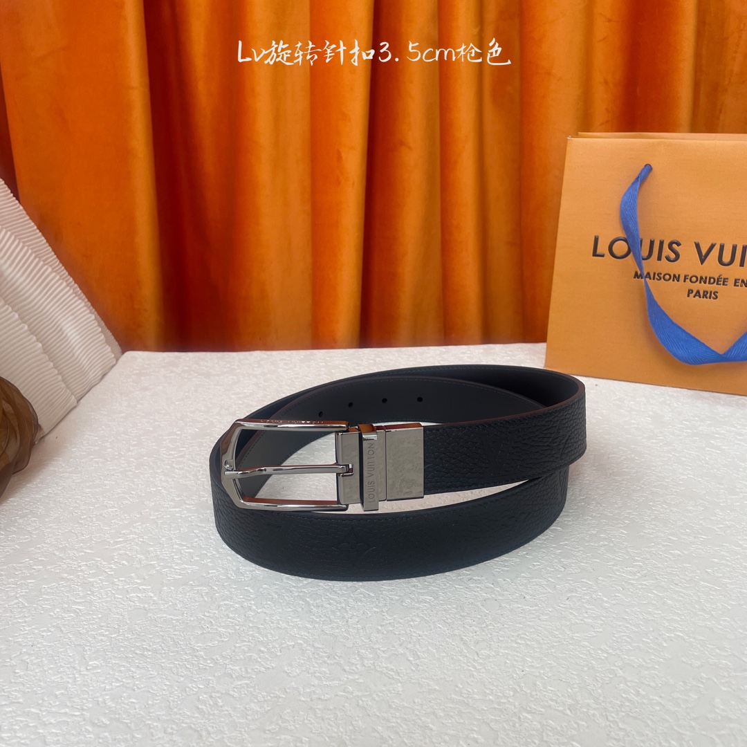 🅿️170【LOUIS VUITTON驴牌】：经典原单品质，经典压花面原版平纹底，搭配原单精品旋转针扣，精工制作，细节看图，实物拍摄，高端奢华，宽度3.5cm