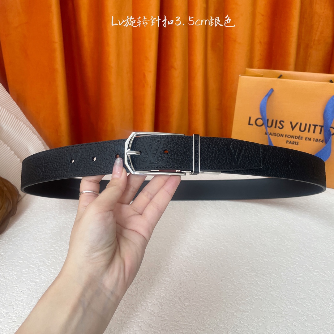 🅿️170【LOUIS VUITTON驴牌】：经典原单品质，经典压花面原版平纹底，搭配原单精品旋转针扣，精工制作，细节看图，实物拍摄，高端奢华，宽度3.5cm