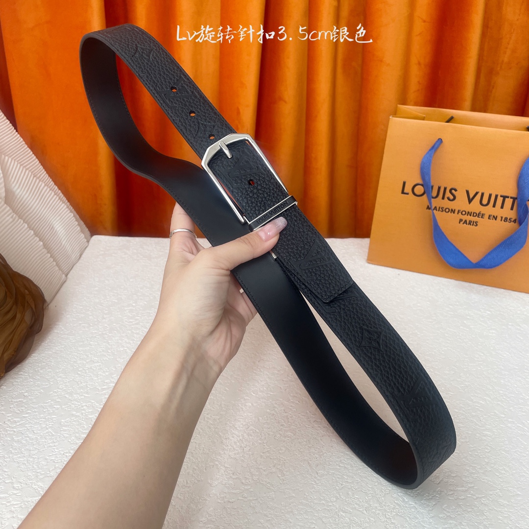 🅿️170【LOUIS VUITTON驴牌】：经典原单品质，经典压花面原版平纹底，搭配原单精品旋转针扣，精工制作，细节看图，实物拍摄，高端奢华，宽度3.5cm