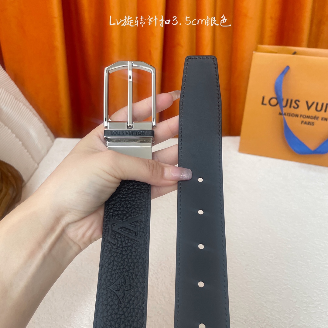🅿️170【LOUIS VUITTON驴牌】：经典原单品质，经典压花面原版平纹底，搭配原单精品旋转针扣，精工制作，细节看图，实物拍摄，高端奢华，宽度3.5cm