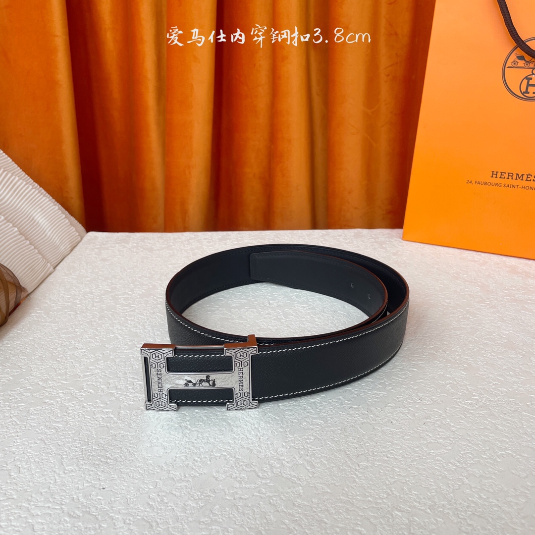 Hermes Style Leather Men's Belts Lookbook Reference image 2