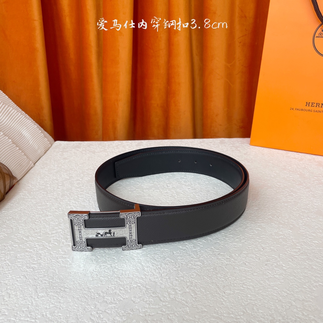 Hermes Style Leather Men's Belts Lookbook Reference image 2