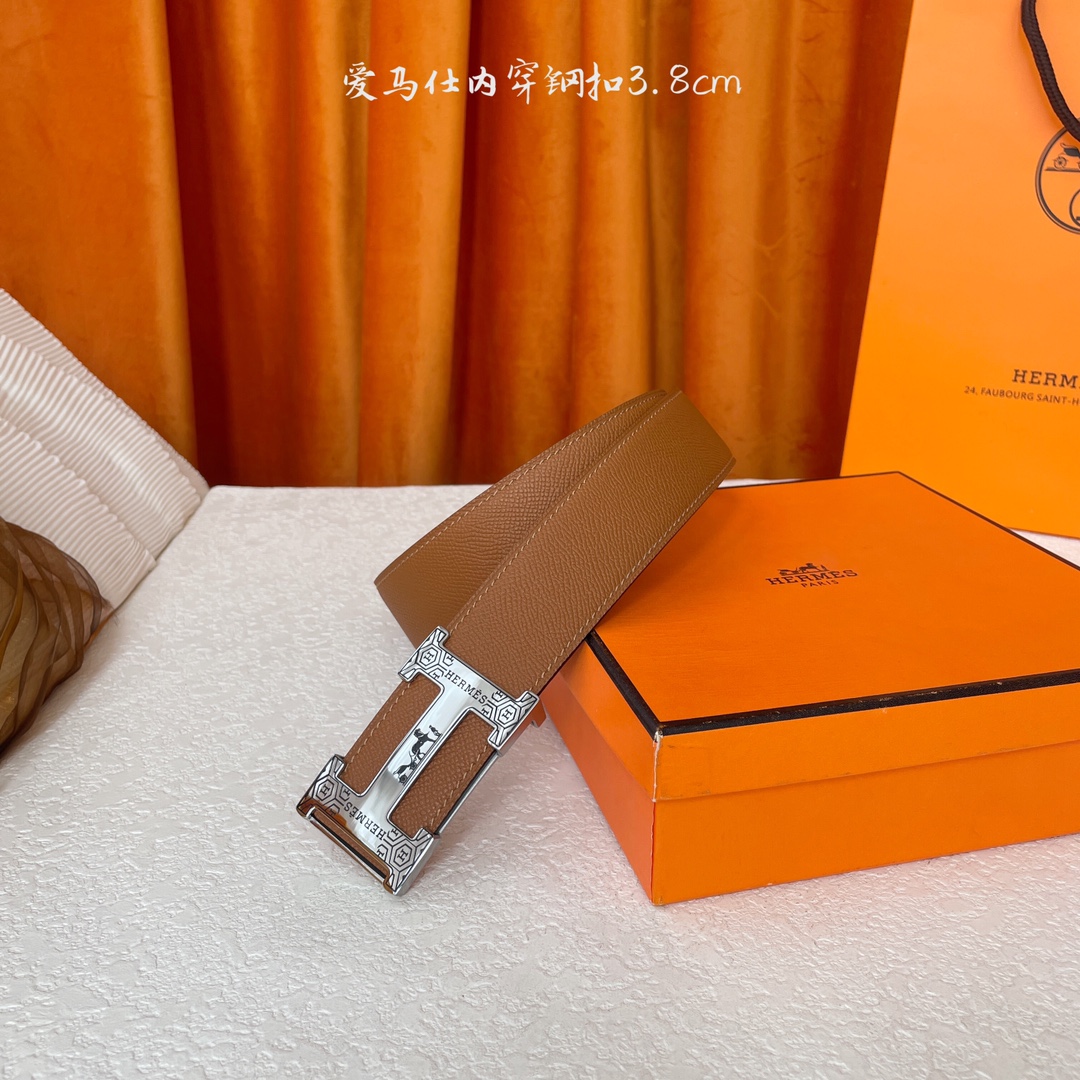 Hermes Style Leather Men's Belts Lookbook Reference image 1